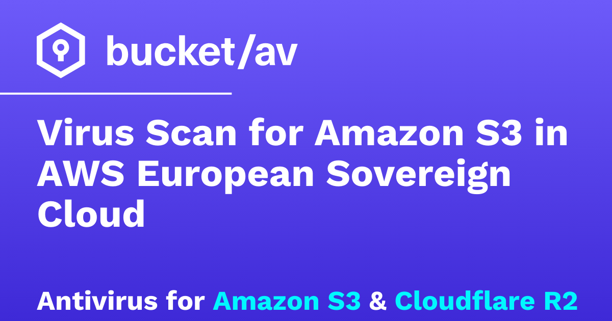 Virus Scan for Amazon S3 in AWS European Sovereign Cloud – bucketAV