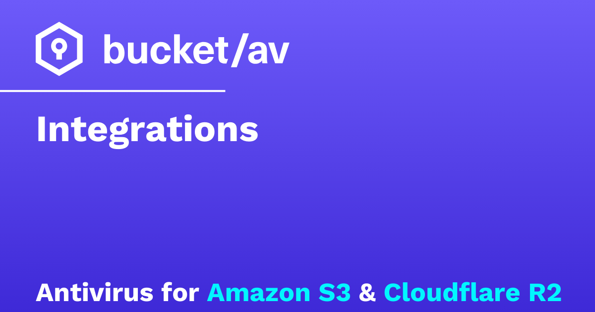 Integrations – bucketAV